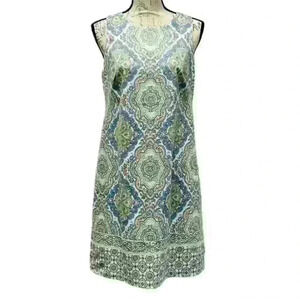 Maggy London Women's Sleeveless Floral Midi Sheath Dress Size 10